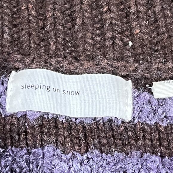 Sleeping on Snow Anthropologie Tweedy Mohair Alpaca & Wool Sweater Jacket Small - Picture 3 of 6